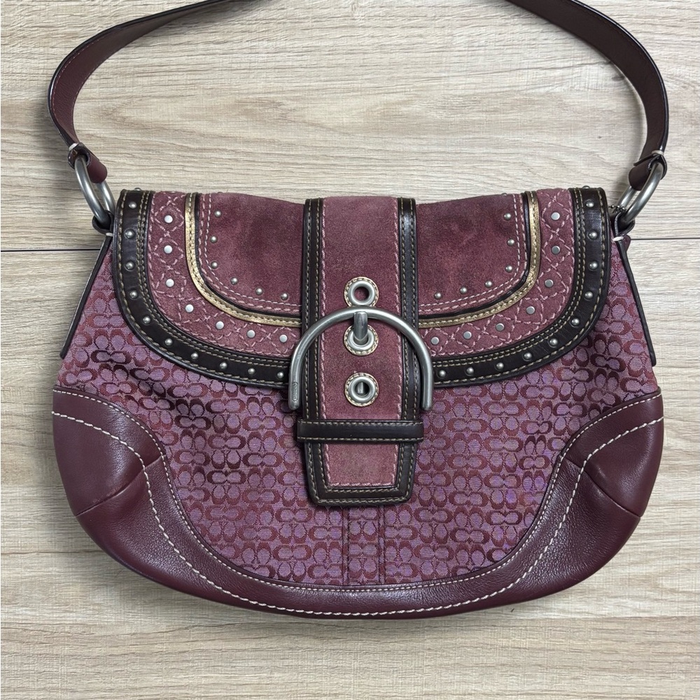 Coach Burgundy SoHo Purse Shoulder Bag